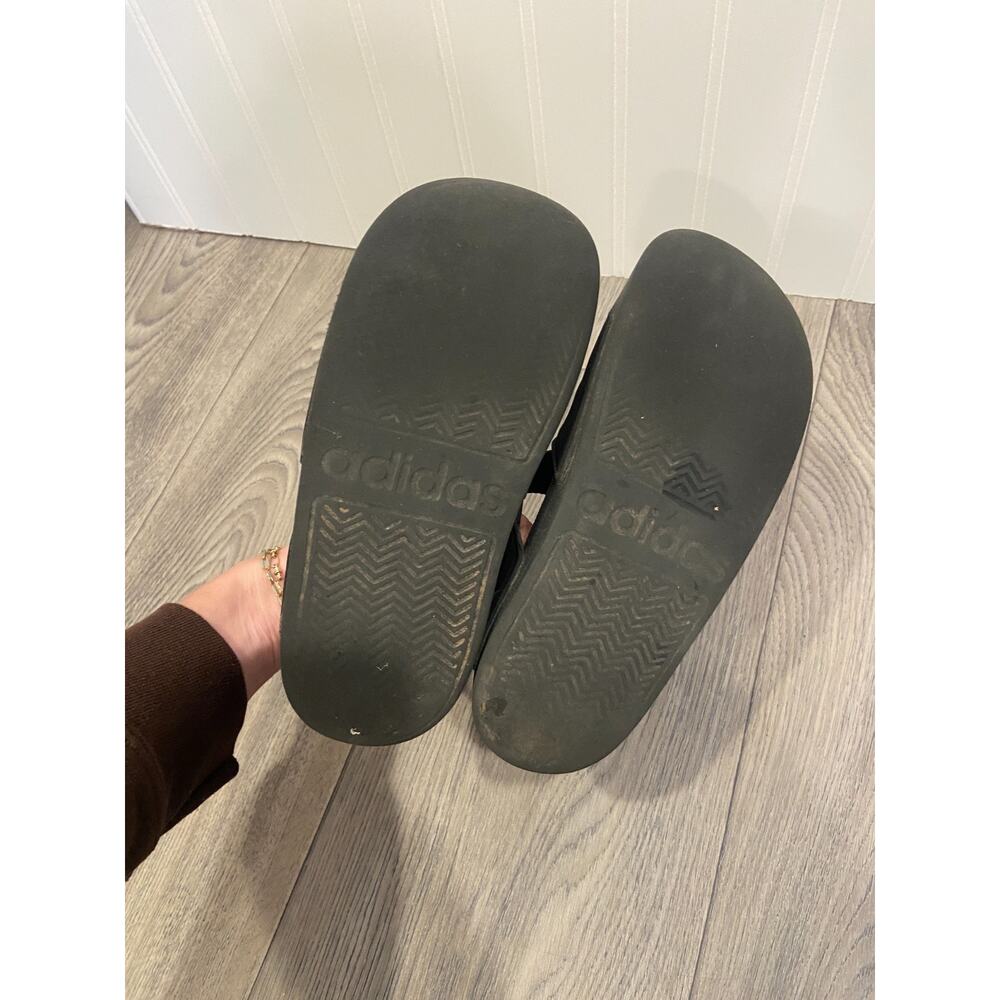 Adidas Adilette E Strap Kids Slides Black White, Size 2, Outdoor, Strap and Hook - Picture 5 of 5
